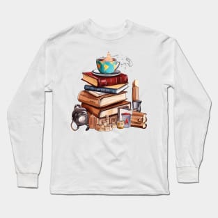 Adventure Coffee Book Long Sleeve T-Shirt